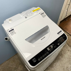 札幌市内配送無料 19年製 SHARP シャープ 洗濯乾燥機 5.5kg ES-