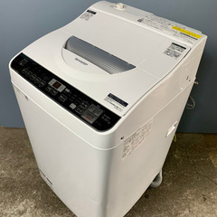 札幌市内配送無料 19年製 SHARP シャープ 洗濯乾燥機 5.5kg ES-TX5UC-W 