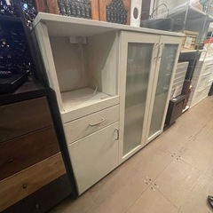 売約済み】 レンジボード 食器棚 カップボード 棚 キッチン収納 収納