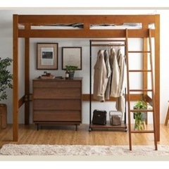 【商談中】ロフトベッド　フレーム　シングル　ウッド