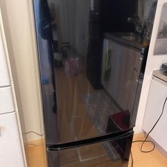 【ネット決済】一人暮らし用冷蔵庫（ブラック）三菱
