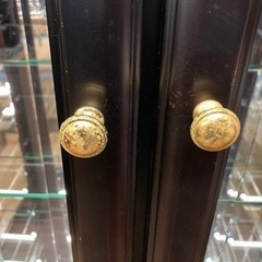 キュリオケース 飾り棚 北海道 旭川 上ケ嶋木工 中古