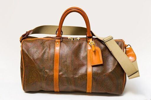 エトロ(ETRO) 2WAYボストンバッグ ショルダーストラップ付き ペイズリー柄 PVCレザー 品番e66-01m