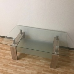 【取引中】美品　ガラス製　センターテーブル