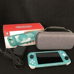 美品 ケース付 switch lite 本体 ターコイズ スイッ...