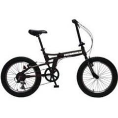 【ネット決済】折り畳み自転車　HUMMER 20インチ ギア数6...