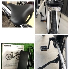 新車🌸スポーツタイプ電動アシスト自転車 クロスバイク 通勤通学に🌸 evol　