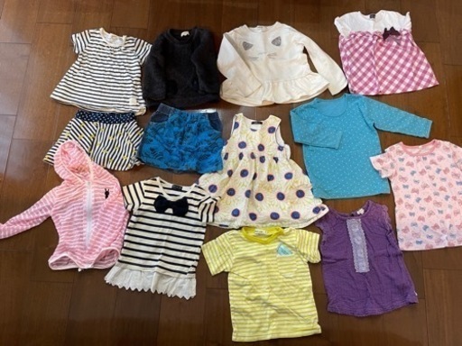 子供服90 110 女の子13枚 Cocoa 安芸中野のキッズ用品 子供服 の中古あげます 譲ります ジモティーで不用品の処分