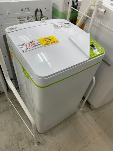 洗濯機　ハイアール　3.3kg　2019年製　JW-K33F　【リサイクルショップどりーむ荒田店】