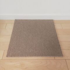 タイルカーペット（40×40,24枚）茶色　床暖房対応 