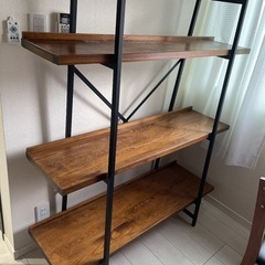 ヴィンテージ ラック 木製 インダストリアル 棚 アイアン シェルフ