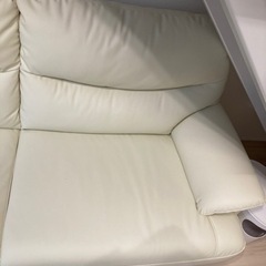 【引き取り先決定】ソファ　美品　抗菌仕様　合皮