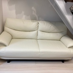 【引き取り先決定】ソファ　美品　抗菌仕様　合皮