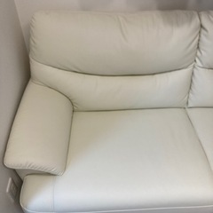 【引き取り先決定】ソファ　美品　抗菌仕様　合皮