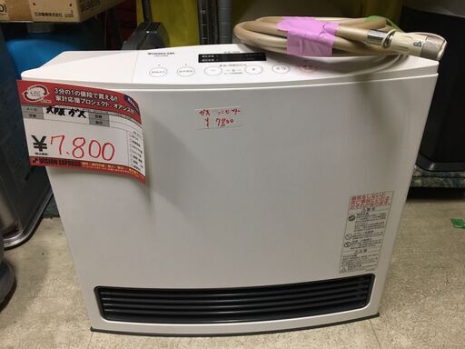 ☆中古 激安！！￥7,800！！ノーリツ　ガスファンヒーター　家電　都市ガス　GFH-4003S-W5型　【BA31】