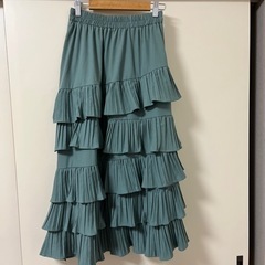 フリルスカート（緑）Lサイズ