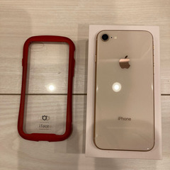iPhone 8 Gold 256GB docomo SIMフリー ifecケース付き