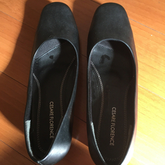 決定　靴　黒　24.5cm