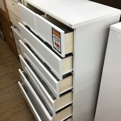 KN-19【ご来店頂ける方限定】新入荷 アウトレット ハイチェスト 白