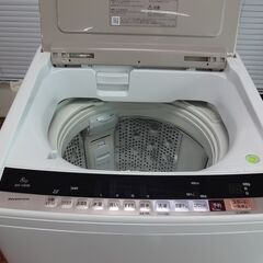 ID　992903　 洗濯機　日立8.0Kg　２０１８年製　BW-V80B BW-V80B-W 全自動洗濯機 ビートウォッシュ ホワイト [洗濯8.0kg /乾燥