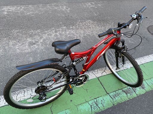 マウンテンバイク　自転車　ギア付き　サギサカ