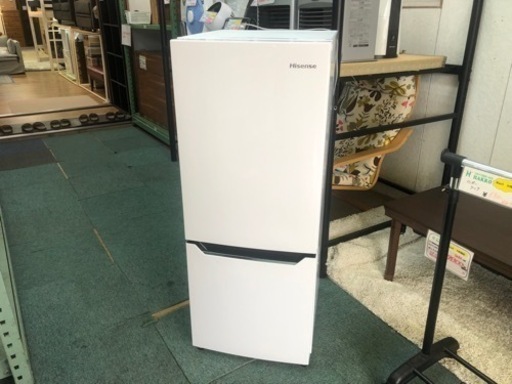 【リサイクルサービス八光　安心の3か月保証　配達設置OK　】ハイセンス 冷凍冷蔵庫(幅48cm) 150L 自動霜取機能付き 2ドア 右開き パールホワイト HR-D15C