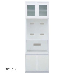 【ネット決済】ホワイト　食器棚