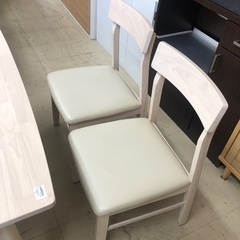 J803 ニトリ ダイニングテーブルセット スタディ120 椅子2脚付 1200 