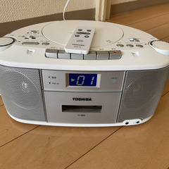 差し上げます。東芝 CDラジカセ 