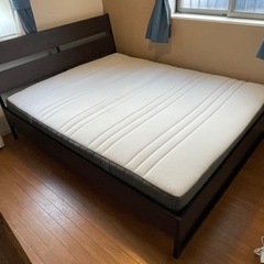 IKEA イケア　クイーン ベッド TRYSIL トリスィル　【...