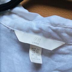H&Mの白リネンシャツ（レディース/XS）を差し上げます