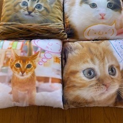 猫クッション　1個300円、2個500円