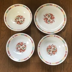 中華丼と皿(4枚)