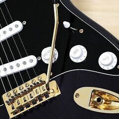 【苫小牧バナナ】Fender Japan Stratocaster ST-456 改 Eシリアル S-S-S シースルーブラック ゴールドパーツ 現品限り 苫小牧バナナ】Fender Japan Stratocaster ST-456 改 Eシリアル S-S-S