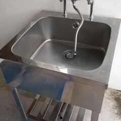 値下げしました！【蛇口付き】ステンレスシンク！
