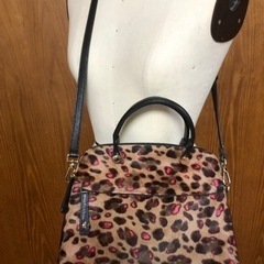 FURLA フルラ　ヒョウ柄　ショルダー ハンドバッグ 2way レディース