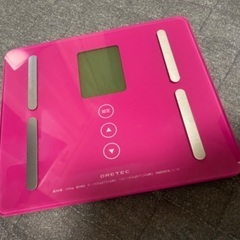 【無料】薄型体重　ピンク