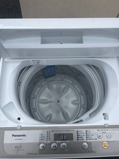 ☆格安☆単身者用 洗濯機(6K) パナソニック NA-F60B11 2018年製 中古品　セット割対象商品　軽トラ無料貸し出し
