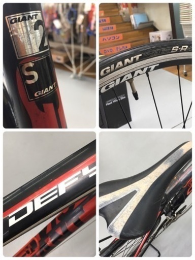 S334GIANTDAFYジャイアントロードバイク黒Sサイズ⭐作確認済