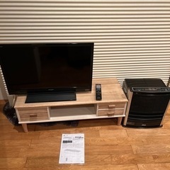 液晶テレビ　シャープ32 テレビ台　ファンヒーターセットのみ