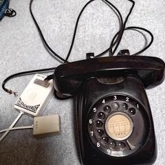 【レトロ】黒電話　ひかり電話対応セット