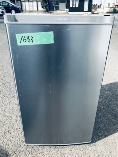 1683番 エスキュービズム✨1ドア冷凍庫✨WFR-1060SL‼️