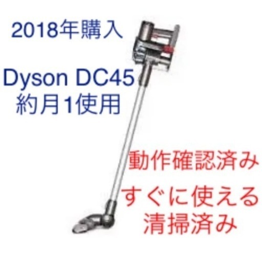 ダイソンDC45セット 2018年購入 すぐに使える