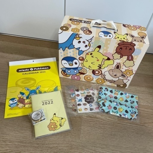 ポケモン ミスド福袋22 雑貨 手帳 カレンダー マステ ポーチ ジッパーバッグ いーさー 千林大宮の子供用品の中古あげます 譲ります ジモティーで不用品の処分
