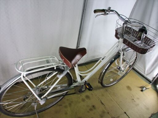 B718　限定特価　整備済み★ブリヂストン　カジュナDXベルト　ホワイト★ 中古自転車 【27インチ 】 B718 限定特価 整備済み☆ブリヂストン カジュナDXベルト ホワイト