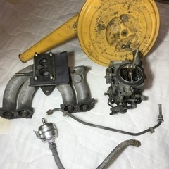 トヨタ３Kエンジンに付いてた純正キャブレター一式