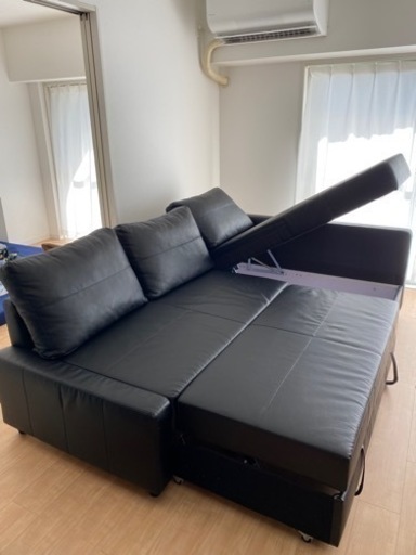決定しました。【再値下げ】引き取り可能な方限定IKEA組み立て式ソファベッド