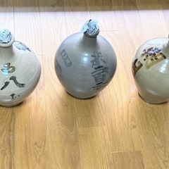 昔の大徳利３点　骨董品　