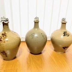 昔の大徳利３点　骨董品　