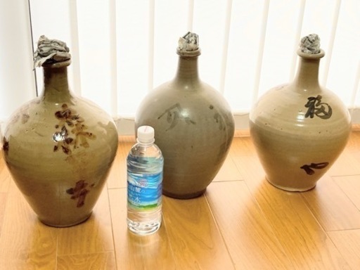 昔の大徳利３点　骨董品